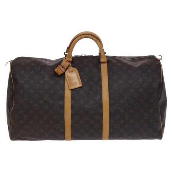 LOUIS VUITTON Monogram Keepall 60 Boston Bag M41422 LV Auth BD700 - Picture 11 of 16